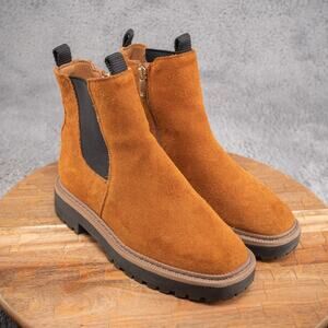 Sam Edelman Kids Brown Unisex Laguna Lug Sole Boots - Size Youth 3M